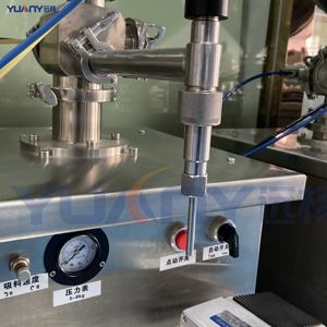 Machine de remplissage semi-automatique pneumatique CE pour sauces, cosmétiques, crèmes, beurre de cacahuète, tomates et pâtes liquides, avec piston manuel - Product Image 5