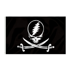 Personalizado Pequeño MOQ Entrega rápida Interior Exterior Banderas grandes 5X3ft Grateful <span class=keywords><strong>Dead</strong></span> Flags - Product Image 5