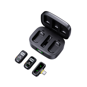 Wireless Mini LLavalier <strong>Microphone</strong> for iPhone &amp; Android Dual Clip-On Mics <strong>Tiny</strong> Portable Mic for Vlogging TikTok - Product Image 3