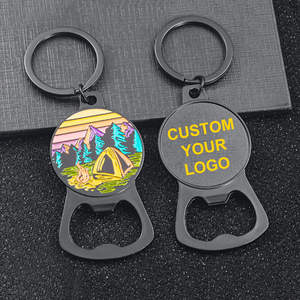 Porte-clés multifonctionnel en alliage de zinc durable avec logo personnalisé Artigifts, ouvre-bouteille avec design de planche de surf, porte-clés en métal - Product Image 2