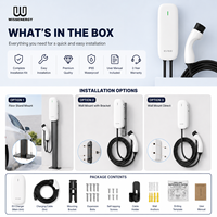 Nouvelle borne de recharge pour véhicules électriques, chargeur mural AC 11 kW, automatique, 16 A, triphasé, pour la maison