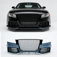 Kit Bumper Depan Gaya PNB RS5 Berkualitas Tinggi Baru, Lip Grille Model Sekrup, Dilengkapi Lubang Sensor Park Assist, Untuk Audi A5/S5 B8 2009-2011, Garansi 1 Tahun