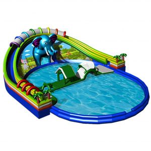 <span class=keywords><strong>Parc</strong></span> aquatique gonflable sur le thème de l'éléphant pour bébés, <span class=keywords><strong>parc</strong></span> de jeux aquatiques et terrestres mobile en PVC, à vendre et à louer - Product Image 2
