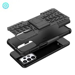 2022 Mobile Accessories TPU PC Shockproof Case For Samsung Back Cover A23 With Phone Holder Mobile Cases For Samsung A23