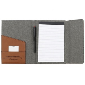 Tùy chỉnh khuyến mại Quà Tặng tài liệu tập tin laserable leatheretter danh mục đầu tư thư mục mà không cần Pad - Product Image 2