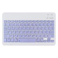 Keyboard Virtual Nirkabel BT LED Mini Isi Ulang Plastik USB Tipe-C Ukuran Penuh untuk iPad & Ponsel Android Baru