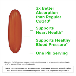 High quality CoQ10 softgels capsules better absorption for promotes heart health & support antioxidant health - Product Image 2