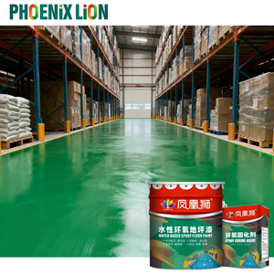 Эпоксидная краска на водной основе Phoenix Lion для полов складских стеллажей, устойчивая к воздействию вилочных погрузчиков и тележек - Product Image 1