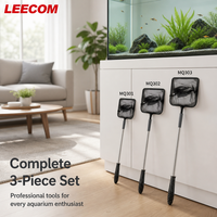 LEECOM Épuisette à mailles fines pour aquariums et accessoires – Vente directe usine – Épuisette de sécurité pour la capture de poissons, le nettoyage des crevettes et des débris de réservoir