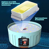 Lanterne de camping solaire LED portable, étanche, rechargeable, lampe de secours puissante, lampe de randonnée, lampe de tente