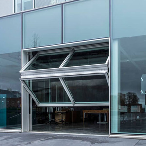 Pliage vertical en verre pour porte de <span class=keywords><strong>garage</strong></span> automatique moderne personnalisé avec système de pliage en aluminium - Product Image 6