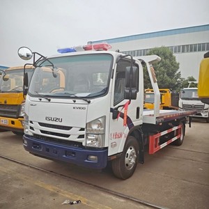 1SUZU KV100 4x2 4Ton <b>Flatbed</b> Wrecker <b>Truck</b> Road Rescue Recovery Tow Vehicle - Product Image 2