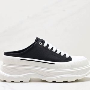 รองเท้าผ้าใบแฟชั่นผู้หญิงคุณภาพสูง ดีไซน์หรูหรา สไตล์ Chunky Platform แบรนด์ดัง McQ แบบผูกเชือก - Product Image 6