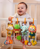 Jouet en peluche sonore de haute qualité pour bébé, mobile de lit amusant en forme d'animal, jouet doux pour enfants