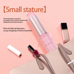 Multi Hair Styling Tools Heated Electric Soft <strong>Curl</strong> Roll Hair Curler Wand Flat Iron <strong>Rollers</strong> Set Small Pink Curling Irons - Product Image 2
