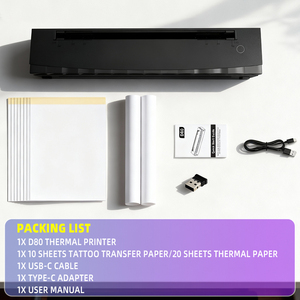 Impresora Térmica de Transferencia para Tatuajes, Batería de 2600 mAh, Impresora de Plantillas sin Tinta de 203 dpi para Uso Profesional en Estudios de Tatuajes - Product Image 6