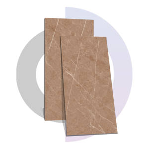 MARTINO BROWN Carreaux de porcelaine polie 9mm 600x1200MM / 24X48 Carreaux de briques réfractaires de qualité supérieure au design classique moderne certifiés-CE - Product Image 1