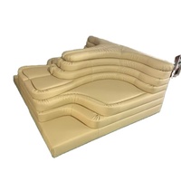 Ensemble de canapés modulaires modernes irréguliers en mousse haute densité et cuir synthétique pour salon, canapé pour usage domestique