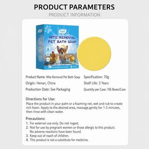 Jabón de Baño para Mascotas de 80g para Eliminar Ácaros, Limpieza Profunda Natural, Desodorizante, Barra de Champú para Perros y Gatos, Venta al Por Mayor de Fábrica - Product Image 6