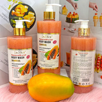 Cross-border Melk Papaya Vormige Douchegel 500ml Kamille Hydraterende Verzachtende Zachte Schuim voor Mannen Fruitgeur Buitenlands