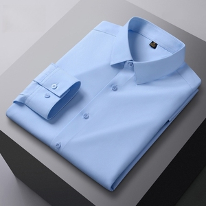 Camisas de Vestir para Hombre de Alta Calidad, Clásicas 2025, Impermeables y Transpirables, Nuevos Diseños con Elasticidad y <span class=keywords><strong>Antiarrugas</strong></span> para Primavera - Product Image 6