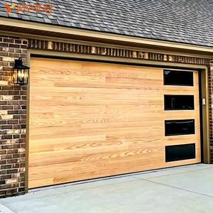 Meilleures ventes en Europe : Portes de <span class=keywords><strong>garage</strong></span> en acier à double peau, à grain de bois, modernes, automatiques, électriques et personnalisées pour la maison - Product Image 1