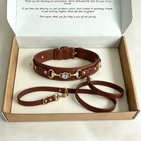 Collier et laisse pour animaux de compagnie en cuir, silicone ou PVC, avec boucle métallique réglable et personnalisable, étanche, et breloque à clipser multi-styles