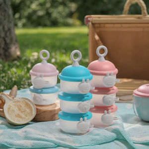 Campione gratuito prezzo di fabbrica Dispenser latte per bambini scatola contenitore 3 strati portatili per bambini Snack cibo per bambini prodotti per bambini - Product Image 1
