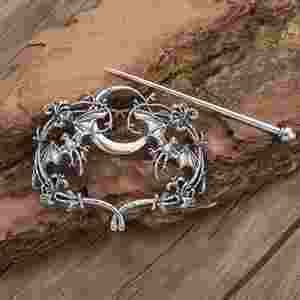 Barrettes à cheveux celtiques pour femmes, épingles à cheveux lune celtique, pinces à cheveux vikings nordiques, bâtonnets à cheveux nœud celtique, barrettes à cheveux en métal - Product Image 4