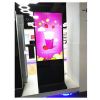 Totem vertical 55 65 pouces réseau Wifi intérieur support de sol LCD écran tactile LCD affichage publicitaire