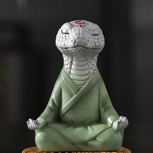 2025 Snake Zen snake tabletop decoration resin craft <strong>python</strong> mascot <strong>for</strong> home decor - Product Image 5