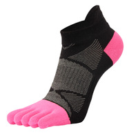 Chaussettes à cinq doigts pour hommes, longueur cheville, respirantes, en maille, chaussettes de sport, séchage rapide, douces pour l'athlétisme