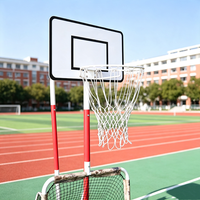 Structure Métallique 2-en-1 : Ensemble de Jeu Basket et Football Portable et Réglable pour Entraînement Sportif en Extérieur – Vente Directe Usine