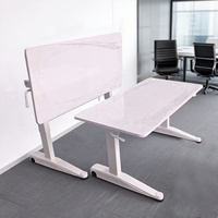 Cadre de bureau en métal à hauteur réglable avec mécanisme de pliage pour hôpital, maison et bureau.