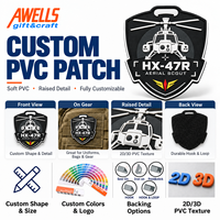 Patch PVC personnalisé en forme de cassette audio, badge musical rétro pour vestes, sacs à dos, casquettes et vêtements streetwear AWELLS