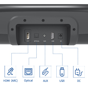 Bestisan Barre de son Crystal Sound Home Cinéma TV Haut-parleur Barres de son - Product Image 6
