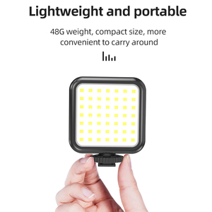 Sample Free Mini DSLR Night Photographic Fill Lighting 1/4 Mounting High <strong>Power</strong> Panel 49 <strong>LED</strong> Video Light for Smartphone <strong>Camera</strong> - Product Image 3