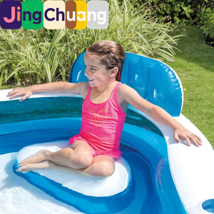 JingCHuang56475 Asiento Inflable <span class=keywords><strong>para</strong></span> <span class=keywords><strong>Piscina</strong></span> con Respaldo, <span class=keywords><strong>Piscina</strong></span> Familiar Transparente y Reforzada <span class=keywords><strong>para</strong></span> Bebés, <span class=keywords><strong>Piscina</strong></span> de Baño <span class=keywords><strong>para</strong></span> Jugar en el Agua - Product Image 3