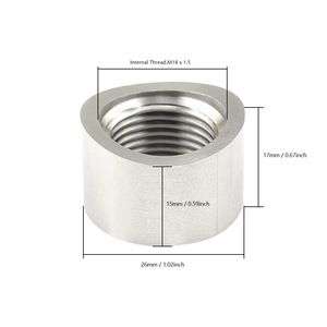 Écrou de capteur soudé en acier inoxydable à paroi épaisse M18X1.5, forme goutte d'eau, pour système d'échappement automobile – Vente chaude - Product Image 3