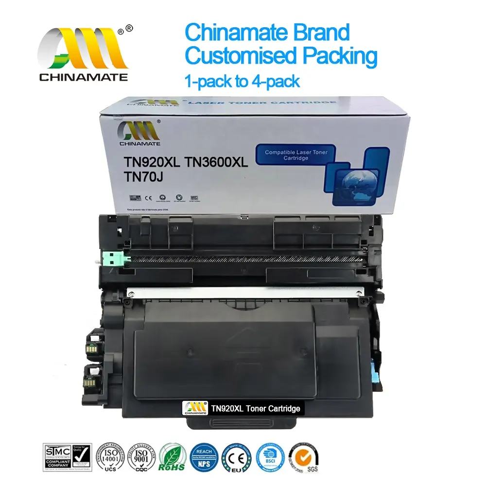 Tn920 Tonercartridges Leverancier Compatibel Voor Broer Printer Cartridges Tn3600xl Tn3610 Tn70j Witte Toner Printer Cartridges