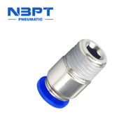 Conectores Neumáticos de Plástico de la Serie NBPT PCF de 4-16 mm, Conexión Rápida a Presión, Conector de Aire y Agua, 0~1.0 MPa -10~60C, OEM/ODM