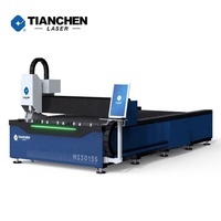 Machine de découpe laser à fibre CNC Raycus 3015W haute précision pour la découpe de métaux, aluminium et acier doux, avec support IA LAS