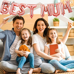Mothers Day Balloons 16 Inch <strong>BEST</strong> <strong>MUM</strong> Foil Balloons Mothers Day Party Balloons for Happy Mothers Decor Party Supplies ST849 - Product Image 6