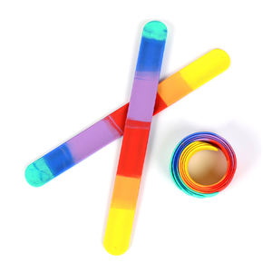 Produttore personalizzato braccialetto di gomma a scatto con logo di stampa eco-friendly in silicone schiaffo braccialetto per la promozione - Product Image 4