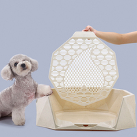 Toilette de toilette de chien d'intérieur simple lavable en plastique de fabricant chinois pour le chien