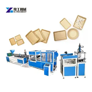 Disposable plates making machines food box making machine paper lunch box machine