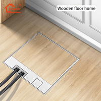 Boîtier de prise de sol encastré en acier inoxydable de haute qualité, 3 prises, 2 ports, étanche IP35, cuivre phosphoreux, électrique UK/EU