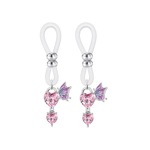 Nouvelle pince à téton réglable en silicone sans perçage, avec anneau de suspension ludique, pour cadeau quotidien - Product Image 5