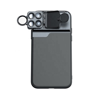 Étui à rabat en aluminium pour objectif, lentilles interchangeables, objectif fisheye, grand angle, téléobjectif, macro, <span class=keywords><strong>filtre</strong></span> CPL, kit caméra pour iPhone 12-16 - Product Image 3