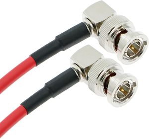Alvin's <strong>Cables</strong> 12G <strong>SDI</strong> Flexible Coaxial <strong>Cable</strong> BNC Male Male Right Angle Shielded 75 Ohm PVC 4K Video Camera <strong>Cable</strong> for RED Komodo - Product Image 2